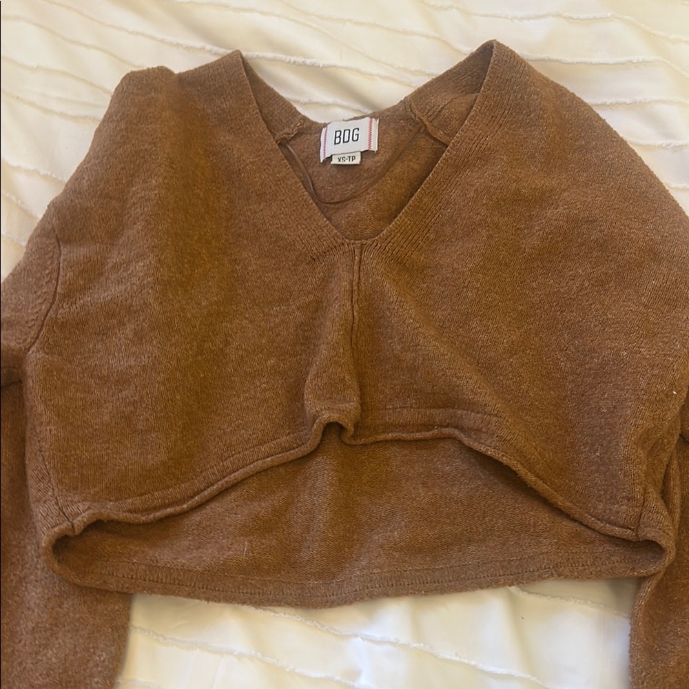 BOG Brown Cropped Sweater